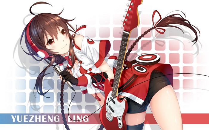 Yuezheng Ling with Guitar and Microphone