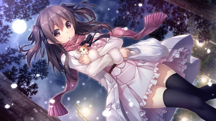 Asuka from Hataraku Otona no Renai Jijou with a scarf