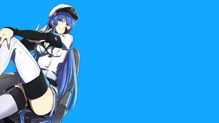 Esdeath from Akame ga Kill in Blue Outfit