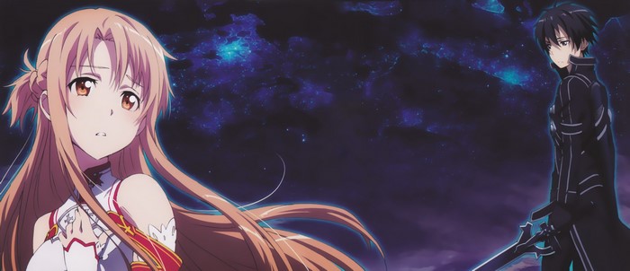 Asuna and Kirito from Sword Art Online