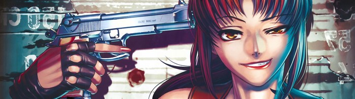 Revy from Black Lagoon with a gun