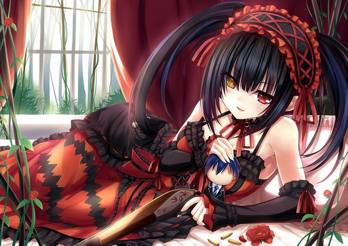 Tokisaki Kurumi with Gun in Date A Live