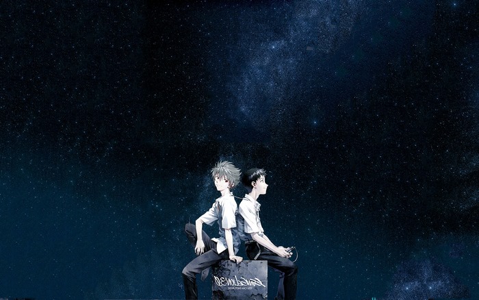 Shinji Ikari and Kaworu Nagisa from Neon Genesis Evangelion