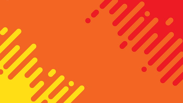 Orange and yellow abstract rounded line pattern