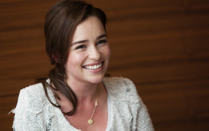 Emilia Clarke smiling