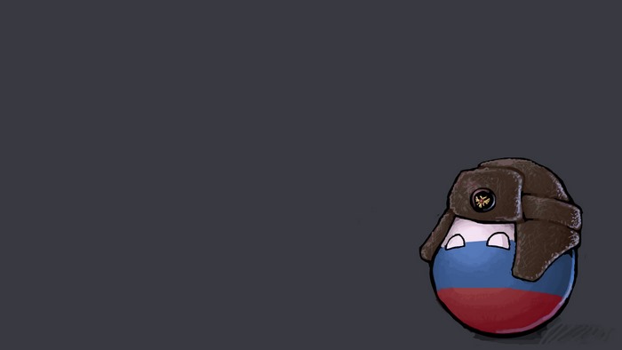 Russia in Ushanka Hat
