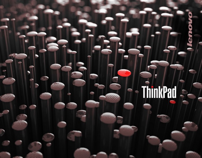 Lenovo ThinkPad with red accent