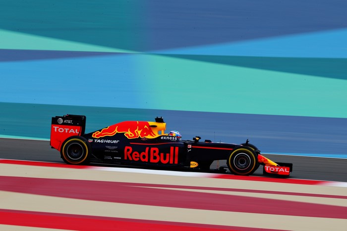 Formula 1 Red Bull Racing car on track
