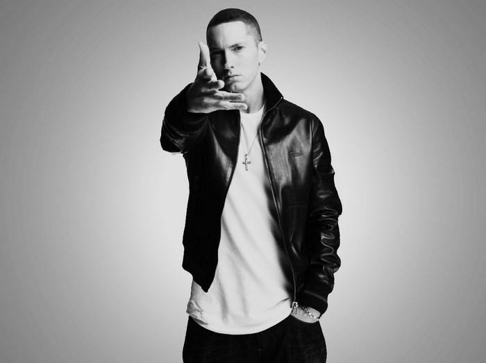 Eminem pointing finger gun