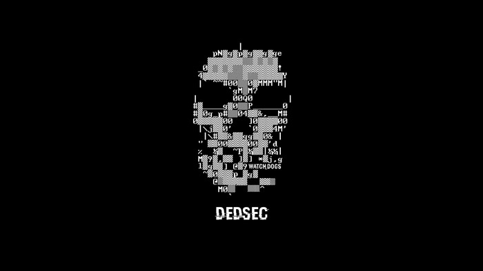 Dedsec Watch Dogs Skull ASCII Art