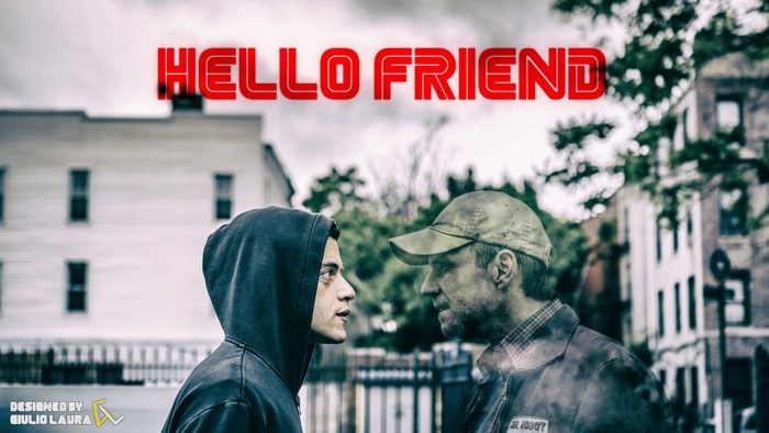 Elliot Alderson and Mr. Robot from Mr. Robot fan art