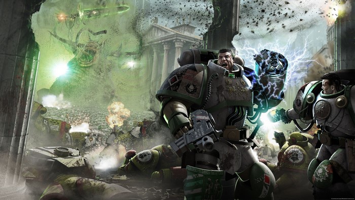 Warhammer 40,000 Space Marines Battle Scene