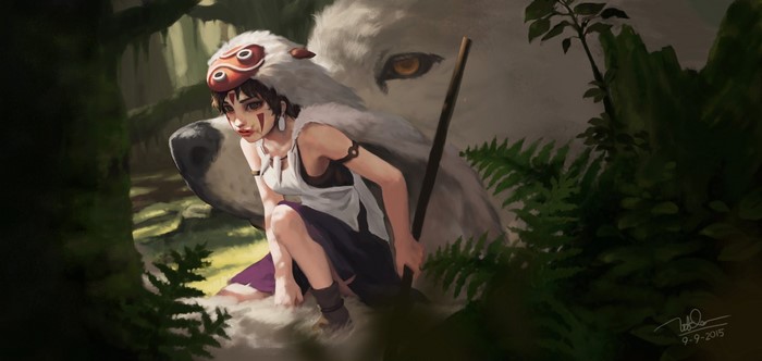 San and Moro from Princess Mononoke