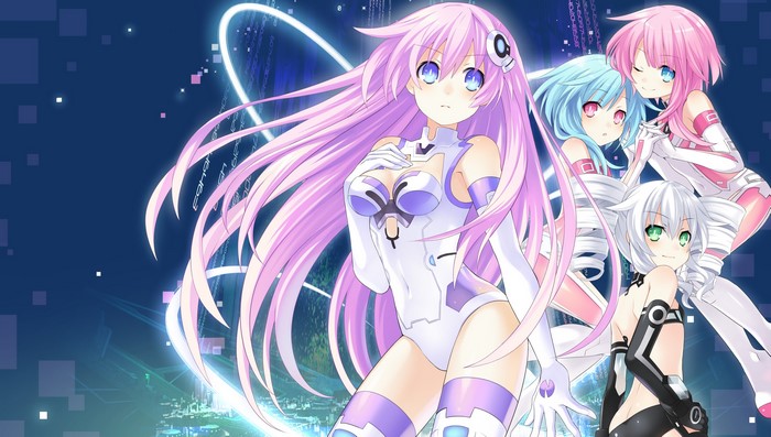 Four anime girls from Hyperdimension Neptunia
