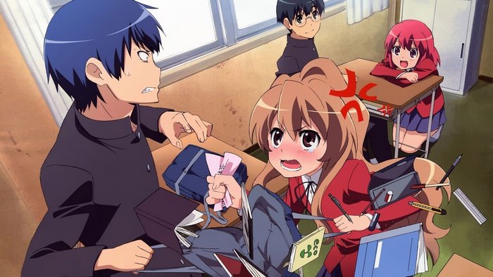 Taiga Aisaka and Ryuji Takasu from Toradora