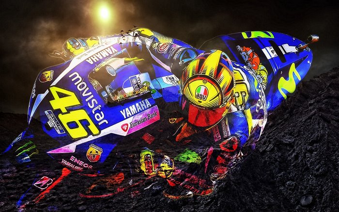 Valentino Rossi Yamaha Movistar MotoGP Motorcycle