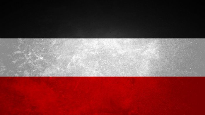 German Empire Flag with Vintage Texture