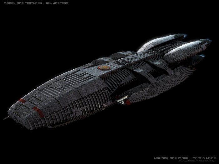 Battlestar Galactica spaceship