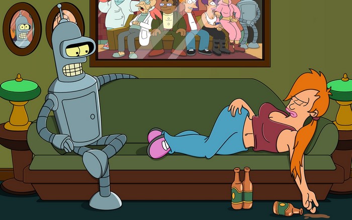 Turanga Leela and Bender from Futurama