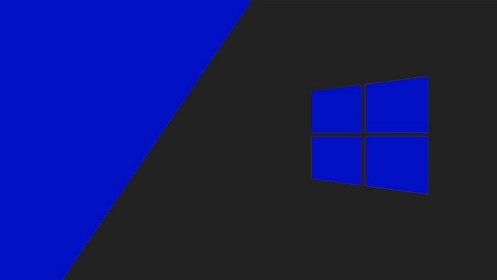 Windows 10 logo on dark background