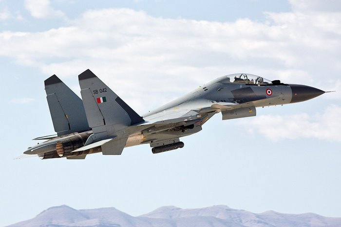 Sukhoi Su-30MKI fighter jet of the Indian Air Force