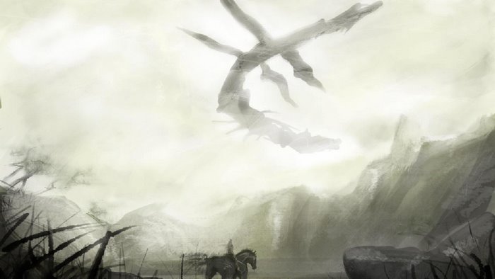 Wander and the Colossus from Shadow of the Colossus
