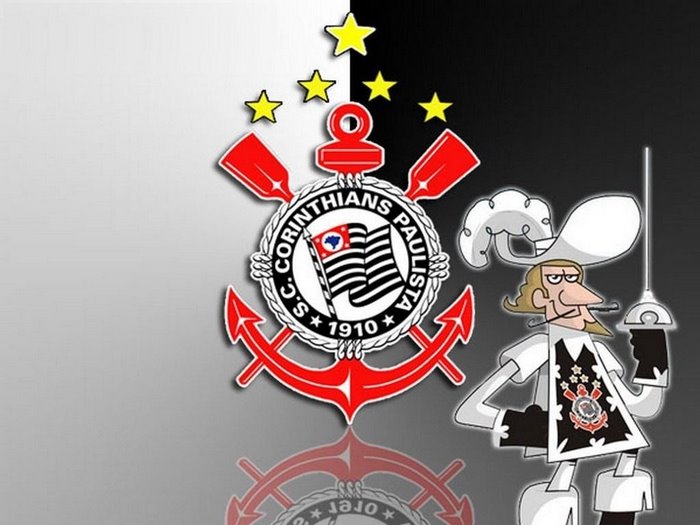 Corinthians logo with cartoon character