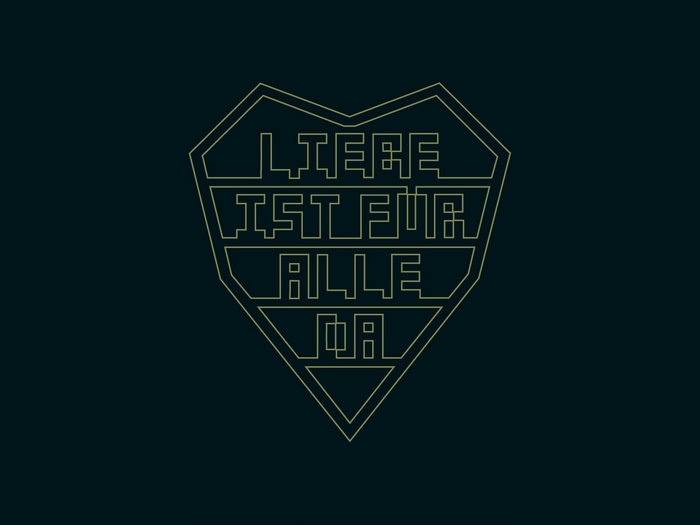 Rammstein logo with German text