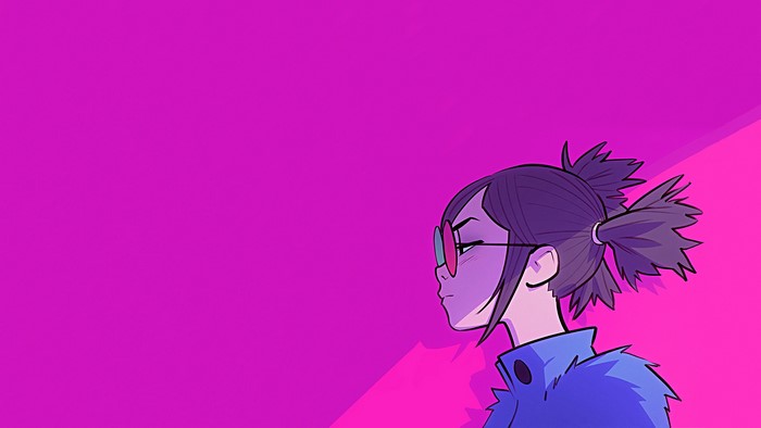 Noodle from Gorillaz by Ilya Kuvshinov