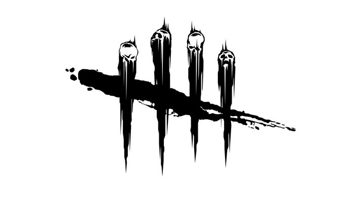 Dead by Daylight logo with skulls and blood splatter