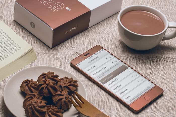 Hot Chocolate, Cookies, and Smartphone on Table
