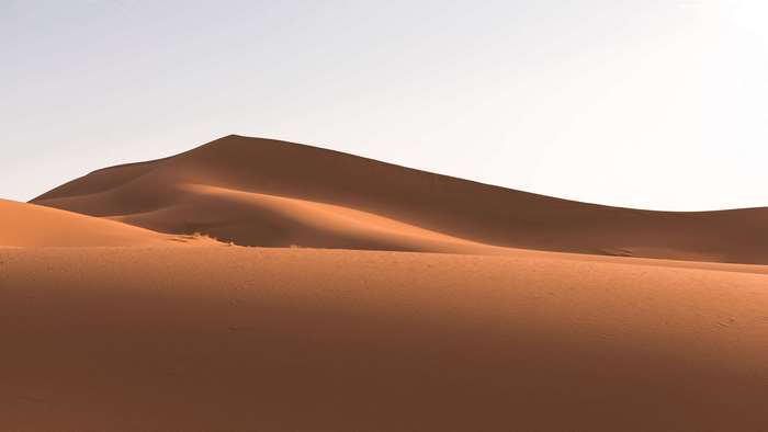 Desert sand dunes 4K