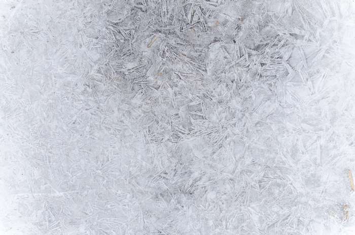 Abstract pattern of ice crystals