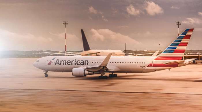 American Airlines airplane on tarmac