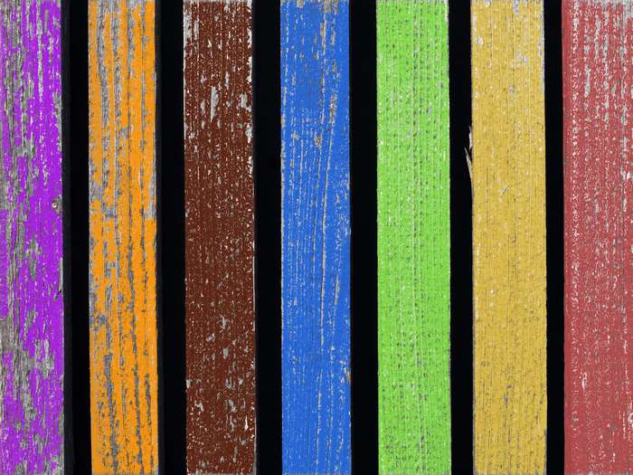 Colorful weathered wooden planks texture