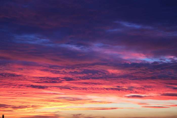 Sunset over European Nature in Scandinavia 4K