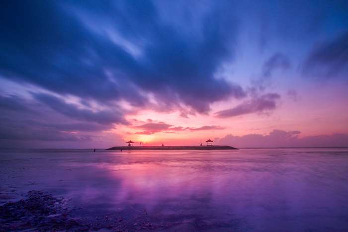Sanur Beach Bali 4K landscape