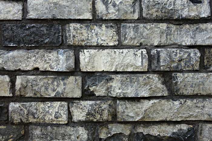 Grey brick wall texture
