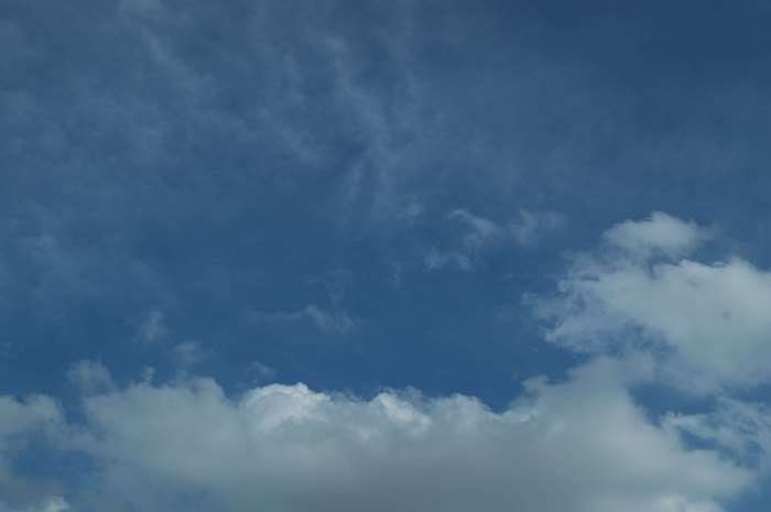 Blue sky with white clouds 4K