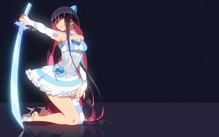 Stocking Anarchy with a glowing sword