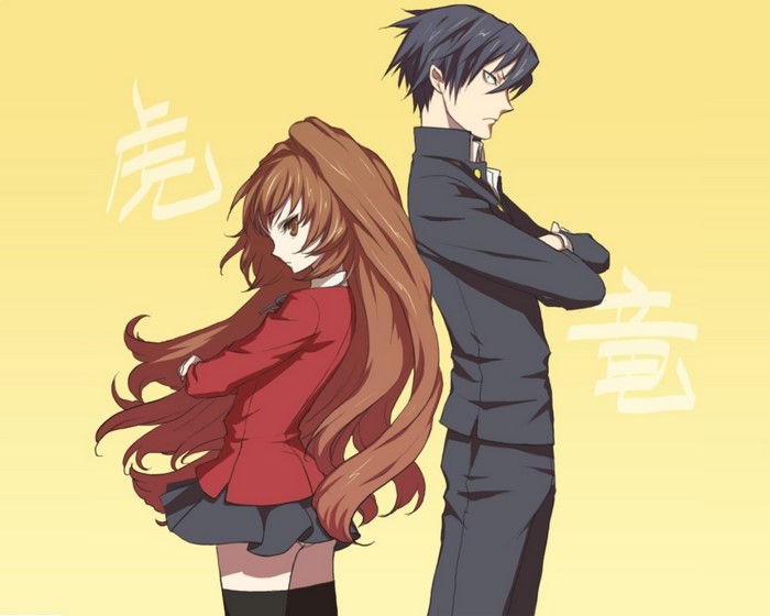 Aisaka Taiga and Takasu Ryuuji from Toradora