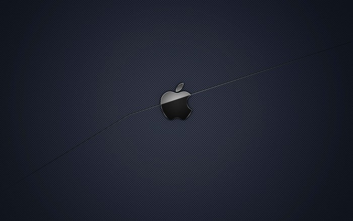 Apple Logo on Dark Textured Surface