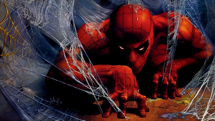 Spider-Man in a Spiderweb