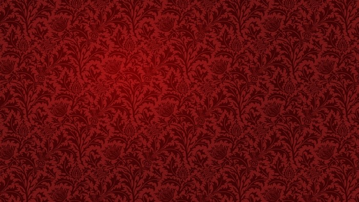 Red floral damask pattern
