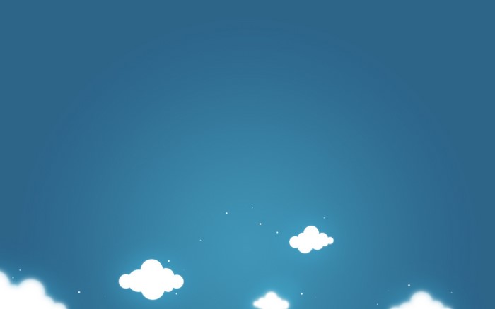 Minimalist Sky with Clouds
