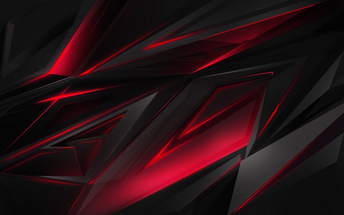 Abstract dark background with red geometric shapes