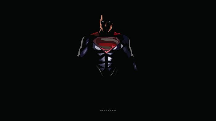 Superman minimalist artwork