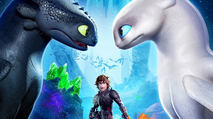 How to Train Your Dragon 3: Night Fury and Light Fury 4K
