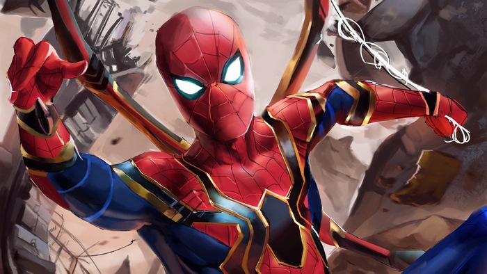 Spider-Man from Avengers Infinity War artwork