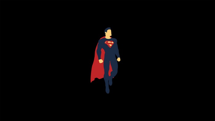 Superman minimalist illustration